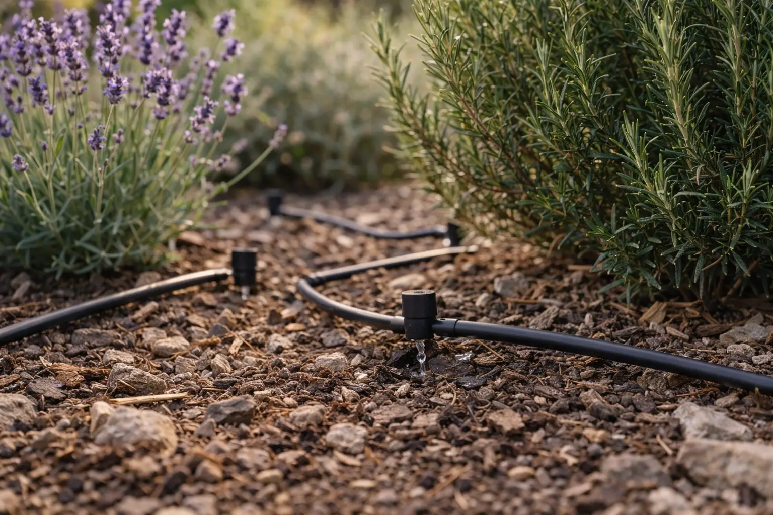 05-arrosage-goutte-a-goutte-solution-sobre-en-eau Arrosage goutte-à-goutte au pied des plantes, solution sobre en eau