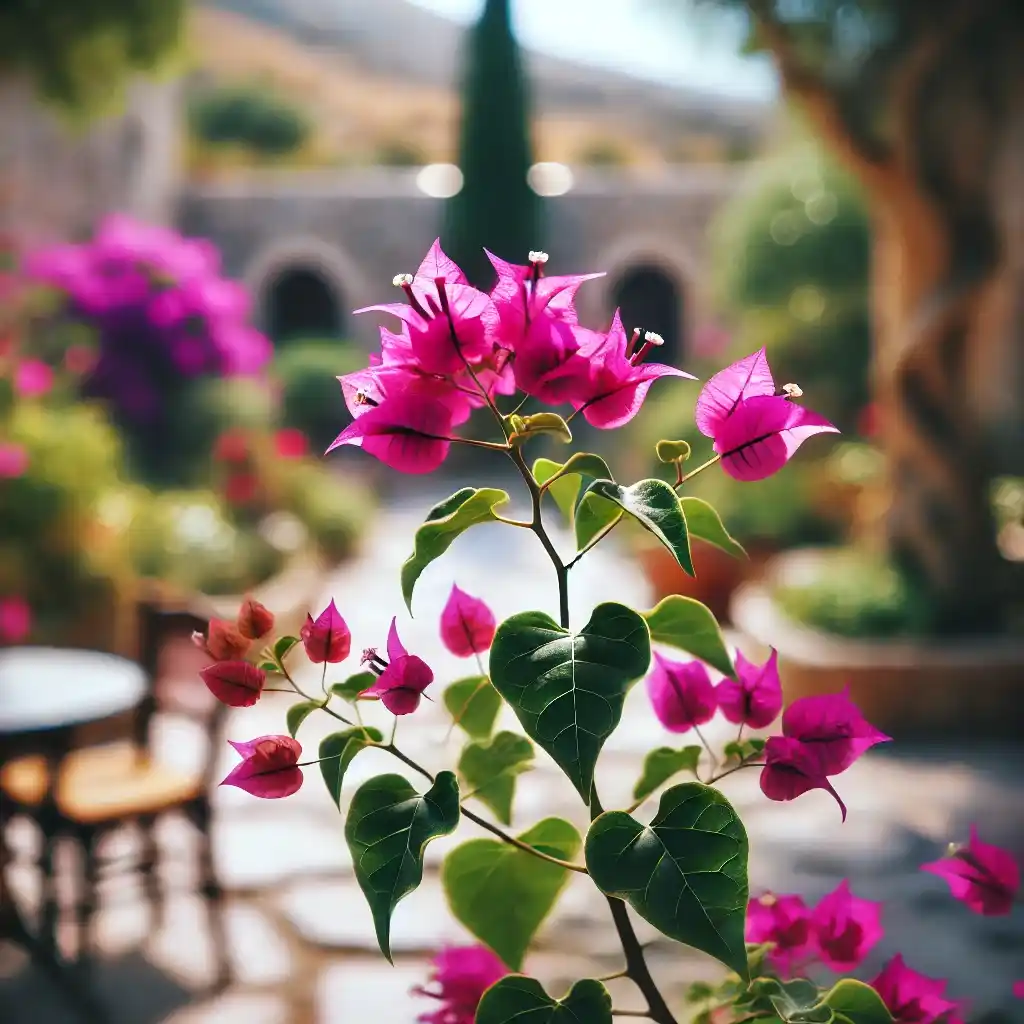 Une-plante-de-bougainvilliers-dans-un-jardin-mediterranee-n.-La-plante-est-en-pleine-floraison-avec-des-fleurs-magenta-vibrantes-et-des-feuilles-vertes-dans-une-photo-macro