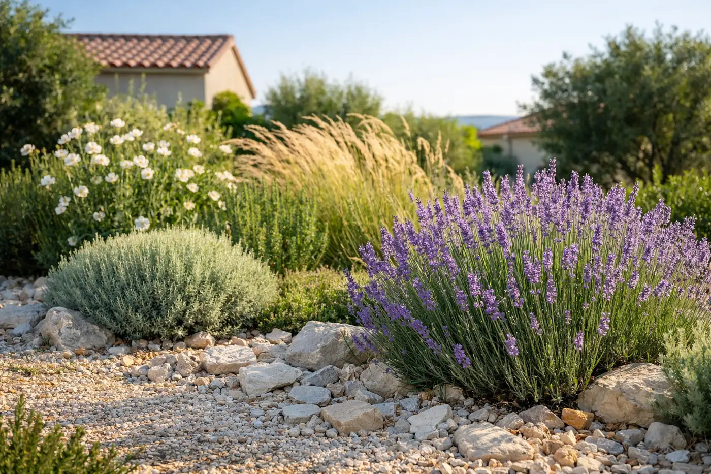 massif-mediterraneen-plein-soleil-lavandes-et-graminees-plantes-resistantes-a-la-secheresse